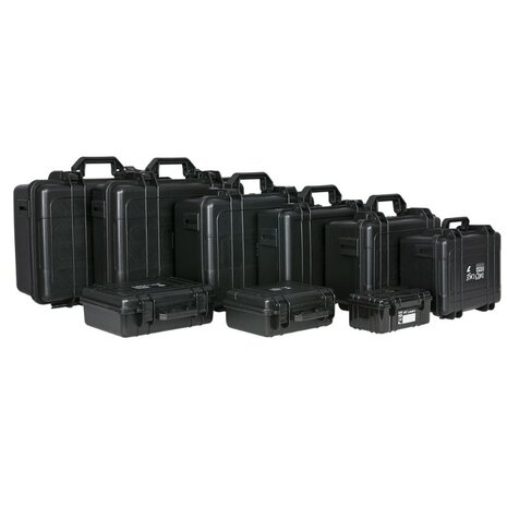 Showgear Daily case 9 ABS transport case, zwart, IP-65