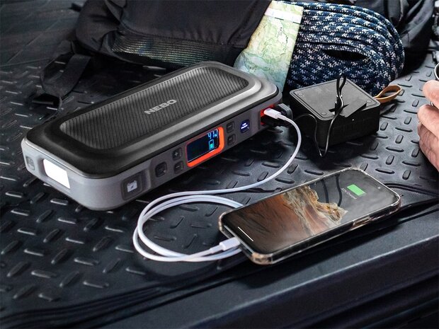 Nebo Assist Air Jump Starter tragbare Powerbank 26.000 mAh