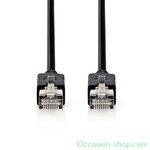 Nedis CAT6 F/UTP Data Cable, 1M, black, RJ45 (8P8C) Male | RJ45 (8P8C) Male