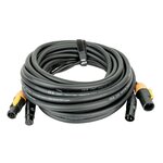 DAP FP22 Hybrid Cable - Powercon True 1 & 3-pin XLR - DMX / Power 10 m - black