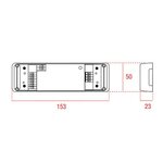 EldoLED LINEARdrive 222D DC 2-channel LED PWM driver/controller 12-24V DC