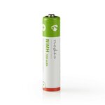 Batterie rechargeable Nedis 1,2 V NiMH HR03 AAA 700 mAh, préchargée, paquet de 4