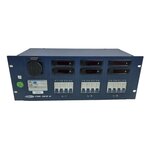 Showtec distributeur d'alimentation PSA-3212-H 32 A 380 V > 6 x 16 A Schuko 230 V + 2 x Harting 16P multipin