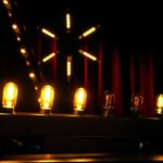 Showtec Edison Bar E6 DMX LED dimmer with 6x E27 fitting