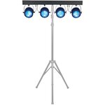 Showtec Luna Four Bar 60 T-bar - 4x 60W RGBW COB LED Spot