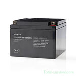 Nedis Batterie de plomb rechargeable 12V 26000 mAh
