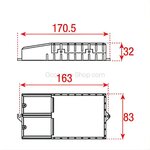 TCI Elektronisches Vorschaltgerät Hi EPC70/2 - CDM - 5 kV/73 W