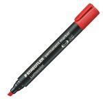 Staedtler Lumocolor 350 permanent marker met beitelpunt, set van 4 kleuren