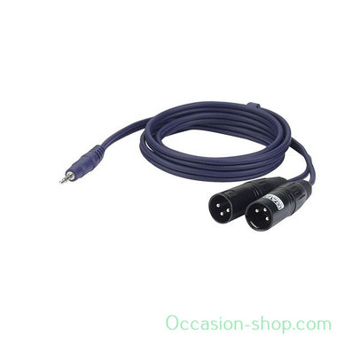 DAP FL46 - stereo mini Jack > 2 XLR/M 3 p. y-split audio cable 3M