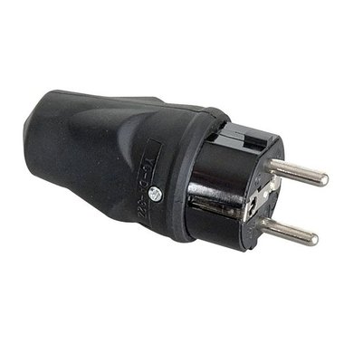 PCE rubber schuko connector male 240V 16A