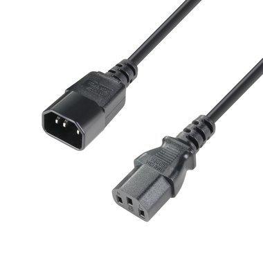 Adam Hall 8101 KC 0100 Power Extension Cable C13 - C14 1M