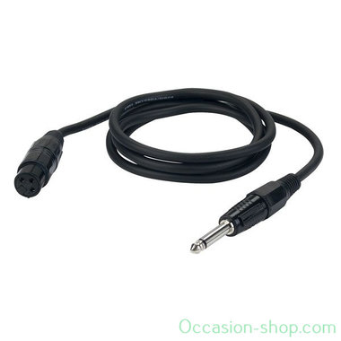 DAP FL02 - unbalanced XLR/F 3 p. > Jack mono audio cable 1,5M