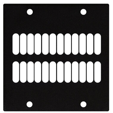 DAP Masterpanel Ventilation panel, 2 segments, black