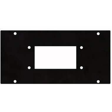 DAP Masterpanel Multiconnector 10-pole (Harting) panel, 4 segments, black