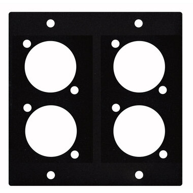 DAP Masterpanel 4x D-size panel, 2 segments, black