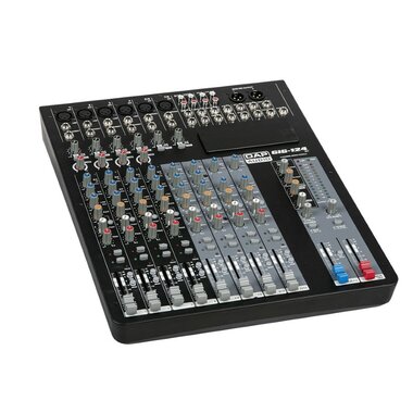 DAP GIG-124C 12 Channel live mixer incl. dynamics (6 mono, 4 stereo)
