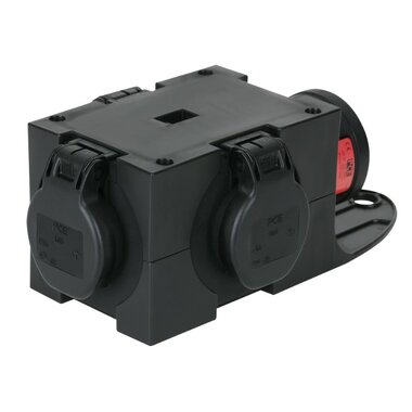 PCE PCE Powersplit 5 CEE 16A 380V > 3x Schuko, IP44