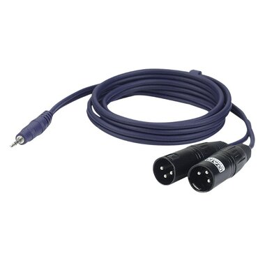 DAP FL46 - stereo mini-jack   2x RCA male L/R 3 M signal cable