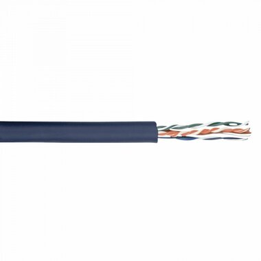 DAP câble de données flexible CAT5E bleu foncé, 100 m sur rouleau