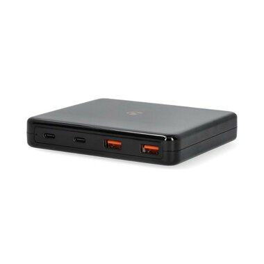 Nedis chargeur USB PD3.0 65W GaN charge rapide, sélection automatique de la tension, noir